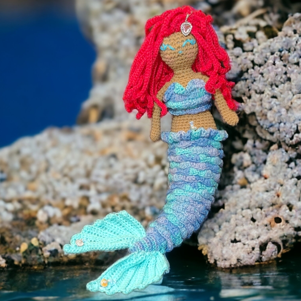 Handmade Crochet Little Mermaid Ariel Amigurumi Doll